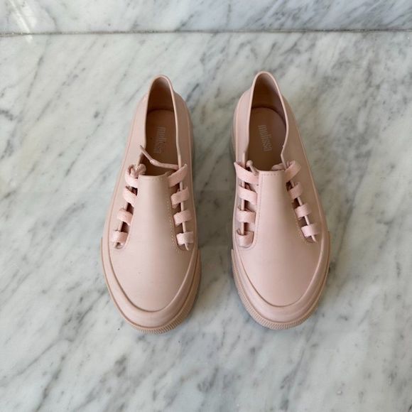 Melissa Shoes - Melissa Ulitsa Platform Slip On Sneakers (size 5) Light Pink